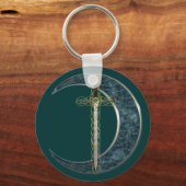 Celtic Sword and Moon Sleutelhanger (Voorkant)