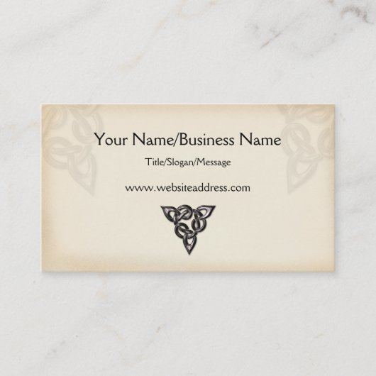 Celtic Symbol Design Visitekaartje (Voorkant)