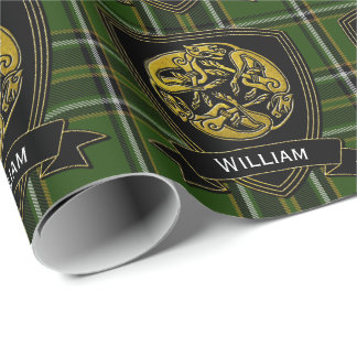 Celtic Symbol Irish Tartan Cadeaupapier