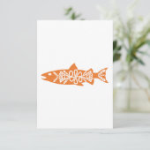 Celtic Symbol Salmon Salmons Fish Ocean Gift Idea Save The Date (Staand voorkant)