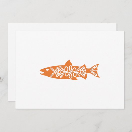 Celtic Symbol Salmon Salmons Fish Ocean Gift Idea Save The Date (Voorkant / Achterkant)