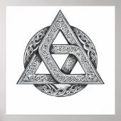 Celtic symbol, trinity knot poster (Voorkant)