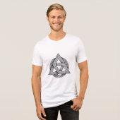 Celtic symbol, trinity knot Tri-Blend shirt (Voorkant volledig)