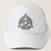Celtic symbol, trinity knot trucker pet (Voorkant)