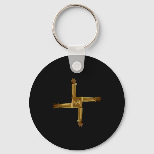 Celtic Symbols Brigid's Cross Celtic Knot Irish Sy Sleutelhanger (Voorkant)