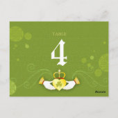 Celtic Thleed Wedding Table Number Kaart (Achterkant)