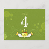 Celtic Thleed Wedding Table Number Kaart (Voorkant)