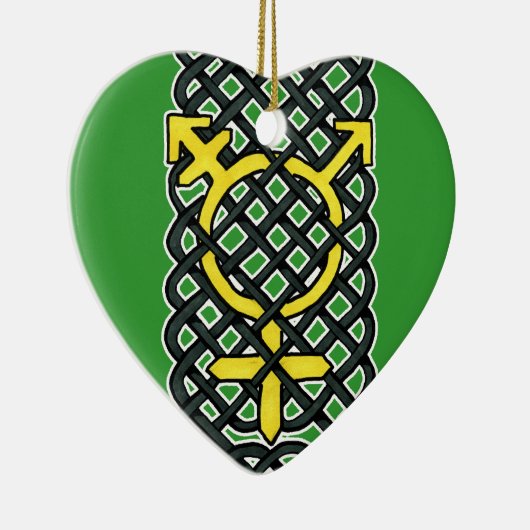 Celtic Transgender Ornament Yellow (Rechts)