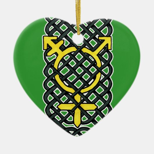 Celtic Transgender Ornament Yellow (Voorkant)