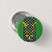 Celtic Transgender Symbol Yellow Ronde Button 3,2 Cm (Voorkant /achterkant)