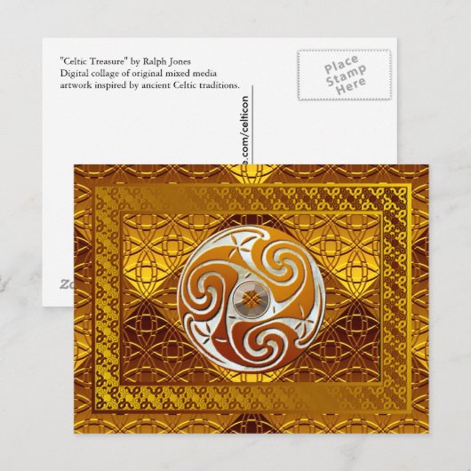 "Celtic Treasure" Art Briefkaart (Voorkant / Achterkant)