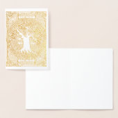 Celtic Tree (Blank binnenin) Folie Card Folie Kaarten (Display)