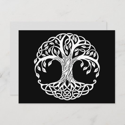 celtic tree briefkaart (Voorkant / Achterkant)