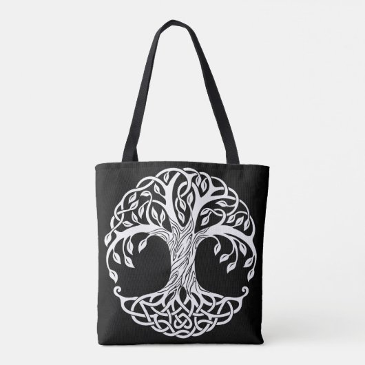 celtic tree canvas tas (Achterkant)