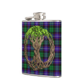 Celtic Tree of Life Clan Mitchell Tartan Heupfles (Links)