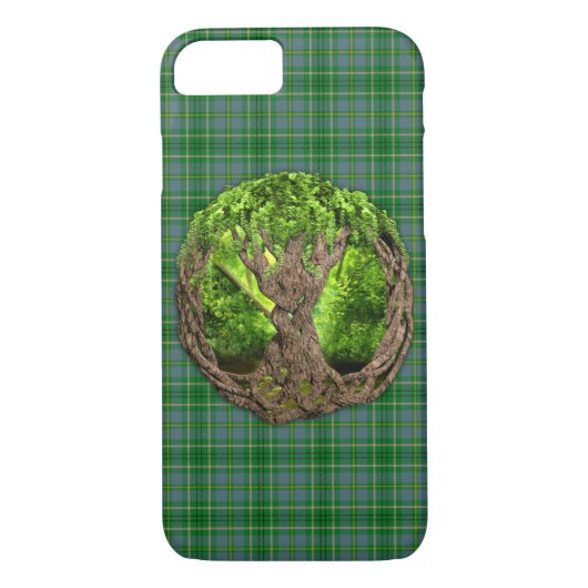 Celtic Tree of Life Clan Taylor Tartan Case-Mate iPhone Case (Achterkant)