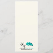 Celtic Tree of Life Gold Wedding Menu (Achterkant)