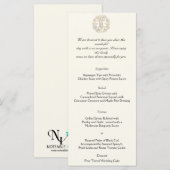 Celtic Tree of Life Gold Wedding Menu (Voorkant / Achterkant)