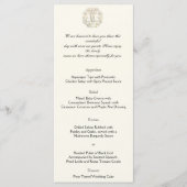 Celtic Tree of Life Gold Wedding Menu (Voorkant)