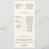 Celtic Tree of Life Gold Wedding Programma Programmakaart (Achterkant)