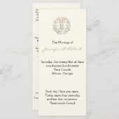 Celtic Tree of Life Gold Wedding Programma Programmakaart (Voorkant / Achterkant)