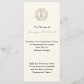 Celtic Tree of Life Gold Wedding Programma Programmakaart (Voorkant)