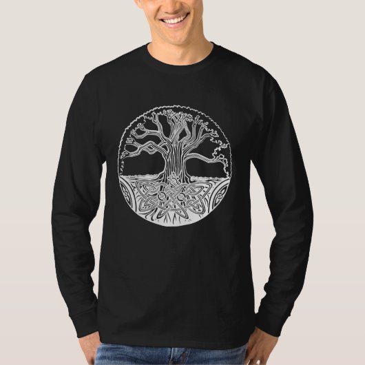 Celtic Tree Of Life Ireland T-shirt (Voorkant)