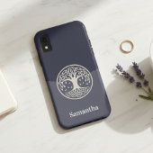 Celtic Tree of Life met naam Case-Mate iPhone Case