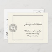 Celtic Tree of Life RSVP-Briefkaart Uitnodiging Briefkaart (Voorkant / Achterkant)