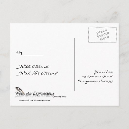 Celtic Tree of Life RSVP-Briefkaart Uitnodiging Briefkaart (Achterkant)