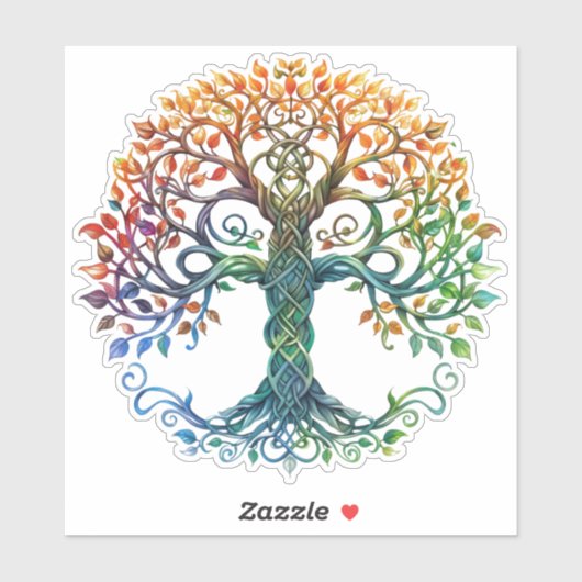 Celtic Tree of Life Sticker (Vel)
