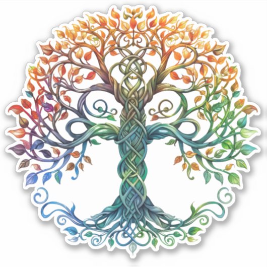Celtic Tree of Life Sticker (Voorkant)