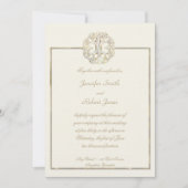 Celtic Tree of Life Thistle Wedding Invitation Kaart (Voorkant)