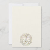 Celtic Tree of Life Thistle Wedding Invitation Kaart (Achterkant)