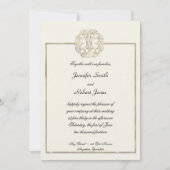 Celtic Tree of Life Thistle Wedding Invitation Kaart (Voorkant)