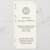 Celtic Tree of Life Trouwprogramma Programmakaart (Voorkant / Achterkant)