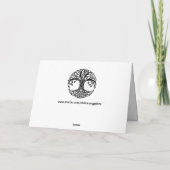 celtic tree wenskaart kaart (Achterkant)