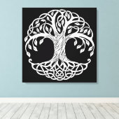 celtic tree wikkelde canvas (Insitu (Houten vloer))
