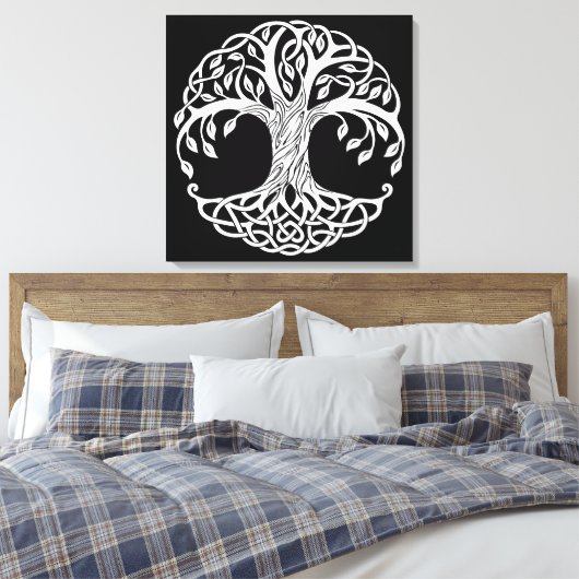 celtic tree wikkelde canvas (Insitu (Slaapkamer))