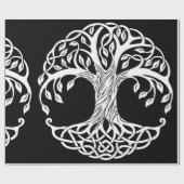 celtic tree wrapping paper cadeaupapier (Vlak)