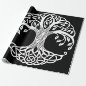 celtic tree wrapping paper cadeaupapier (Uitgerold)