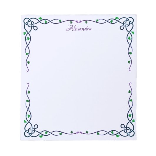 Celtic Trellis Notitieblok (Voorkant)