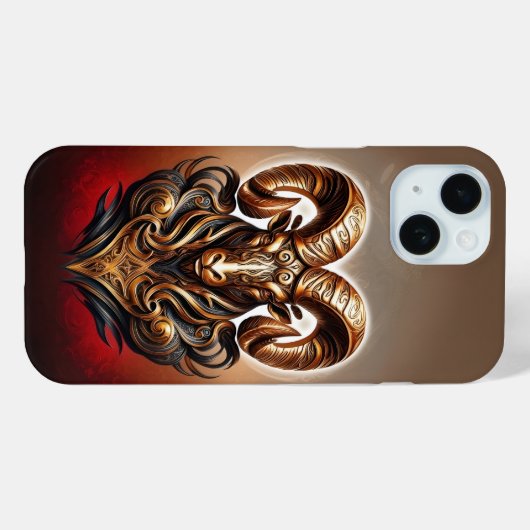 Celtic Tribal Aries Zodiac Phone Case  (Achterkant (horizontaal))