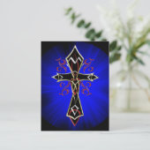 Celtic Tribal Cross Briefkaart (Staand voorkant)