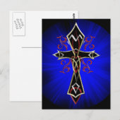 Celtic Tribal Cross Briefkaart (Voorkant / Achterkant)
