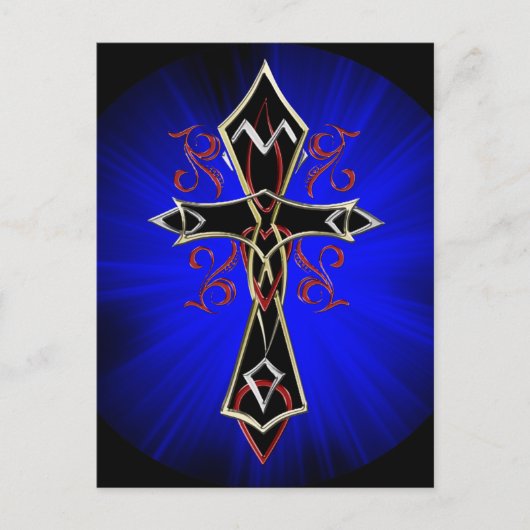 Celtic Tribal Cross Briefkaart (Voorkant)