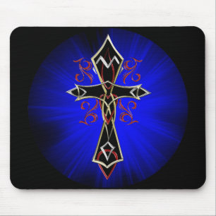 Celtic Tribal Cross Mousepad Muismat