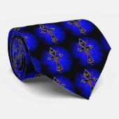 Celtic Tribal Cross Stropdas (Opgerold)