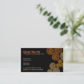Celtic Tribal Curl Swirl Visitekaartje (Staand voorkant)