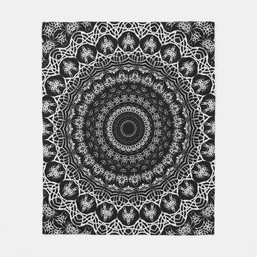 Celtic Tribal Mandala Fleece Deken (Voorkant)